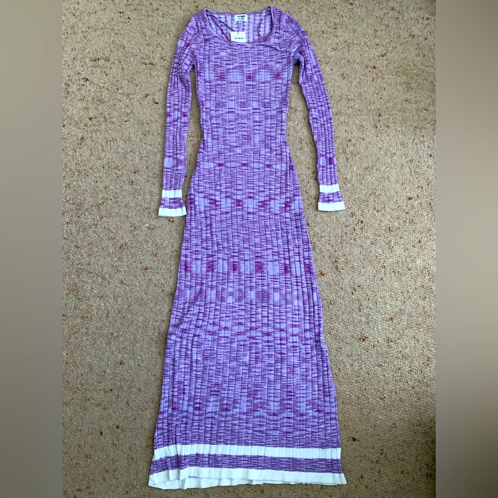 ๐ท2 for $20๐ท Brand New Cotton On Lilac Knit Maxi Dress Size XXS - Picture 1 of 6